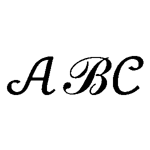 Cursive Alphabet Letters