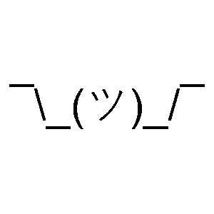 Shrug Kaomoji